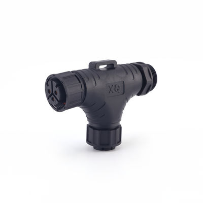 工場価格 IP68 3 Ways M25 防水パネルマウントコネクタ T形 男性 女性 屋外防水ケーブルコネクタ